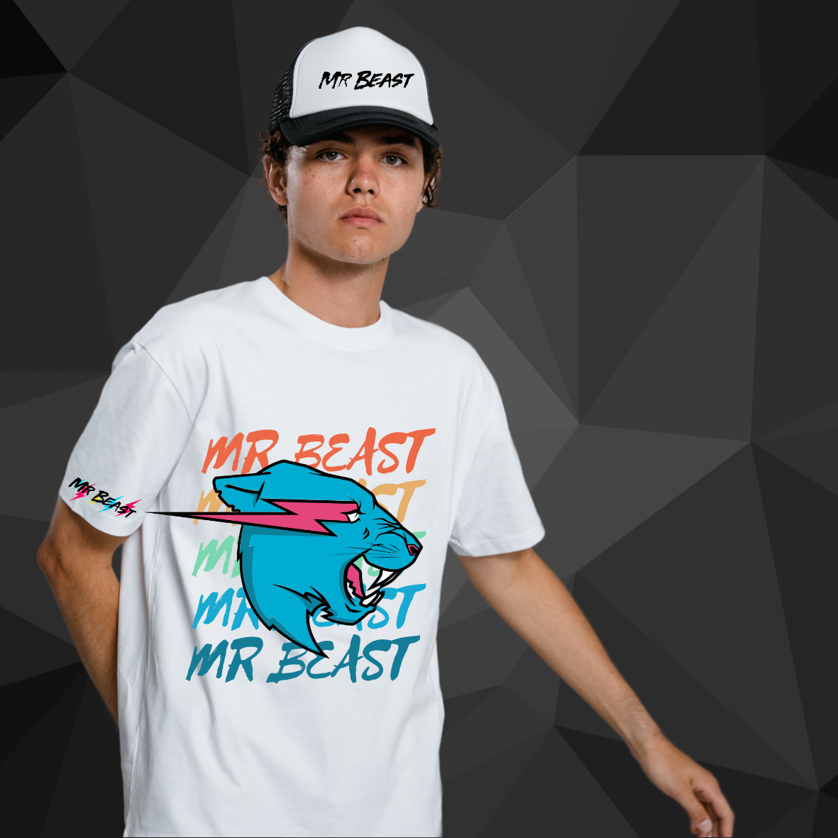 Playera Blanca MR BEAST