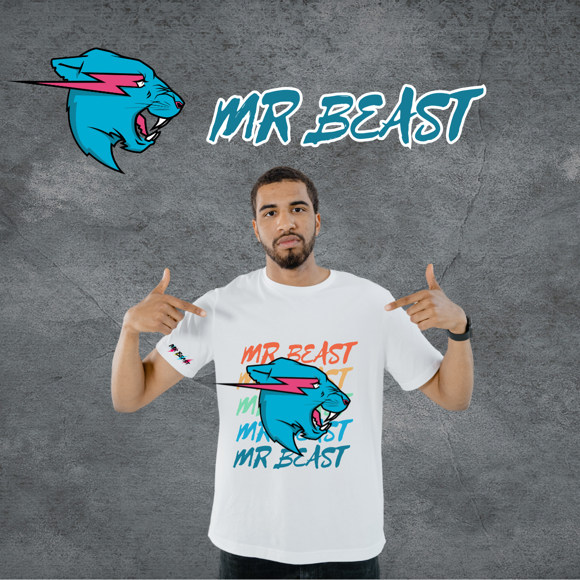 Playera Blanca MR BEAST